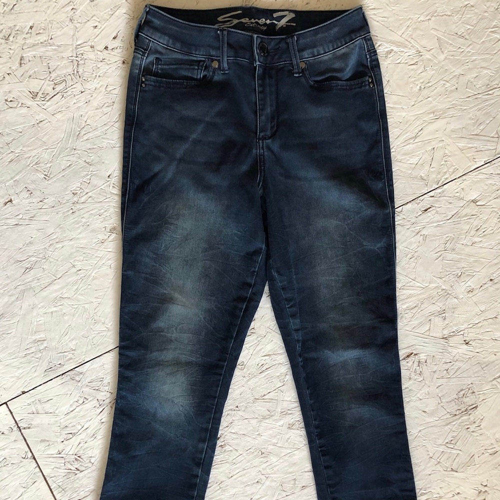 Seven7 high rise skinny jean/jegging size 4
